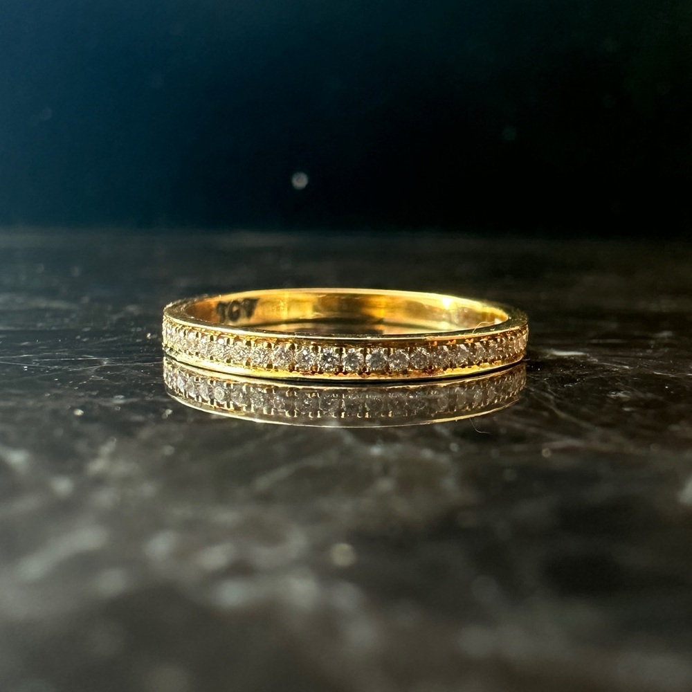 The Great Frog 18k Yellow Gold Diamond Eternity Wedding Anniversary Band Ring